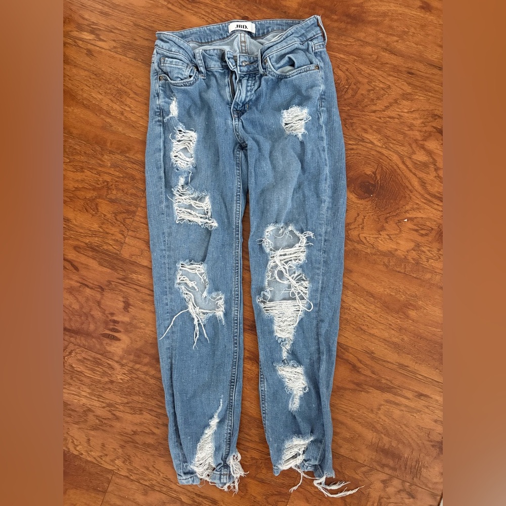 JBD Distressed Blue Women’s Jeans For Shorter Women